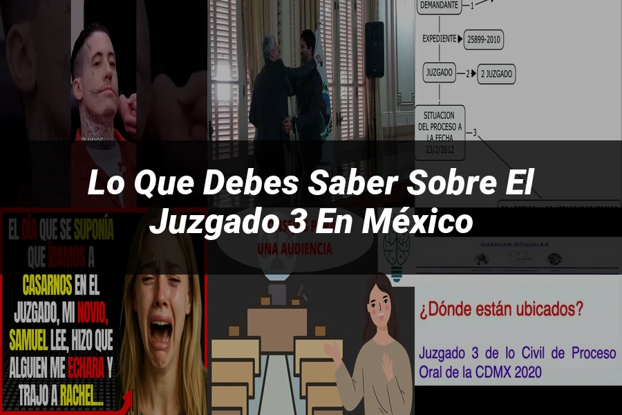 "Lo que debes saber sobre el juzgado 3 en México"