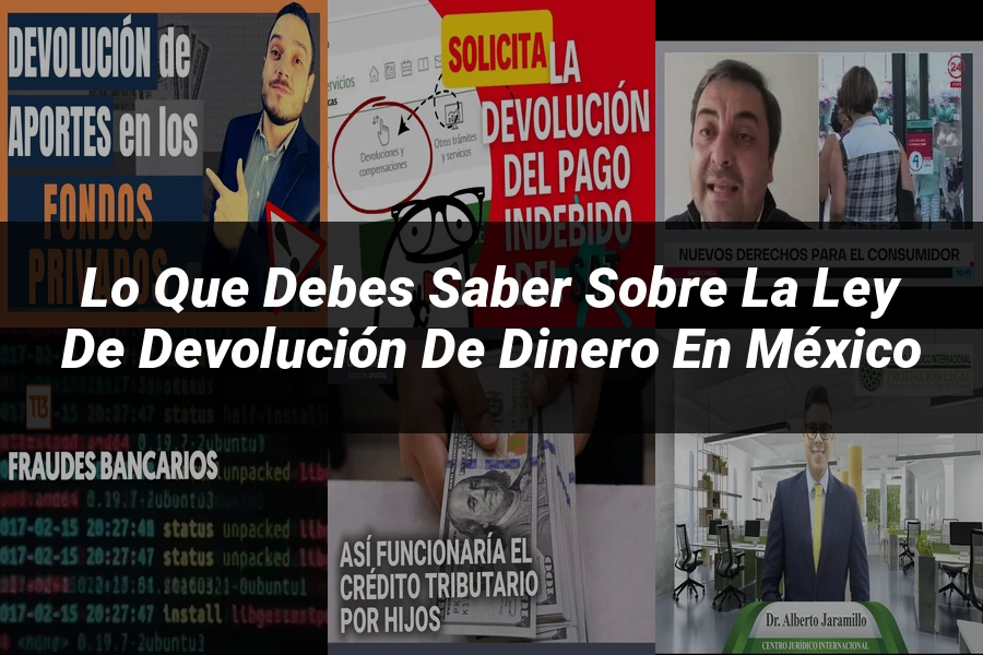 "Lo que debes saber sobre la ley de devolución de dinero en México"