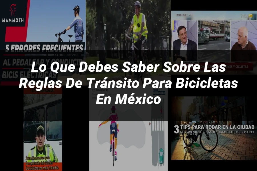 "Lo que debes saber sobre las reglas de tránsito para bicicletas en México"
