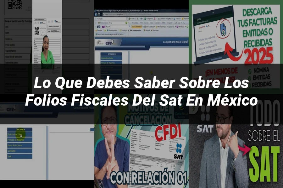 "Lo que debes saber sobre los folios fiscales del SAT en México"