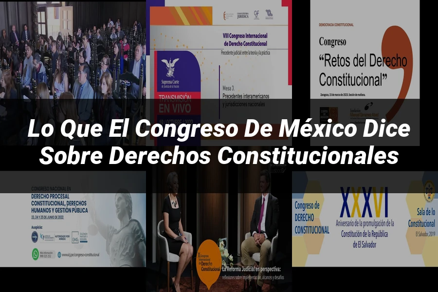"Lo que el Congreso de México Dice sobre Derechos Constitucionales"