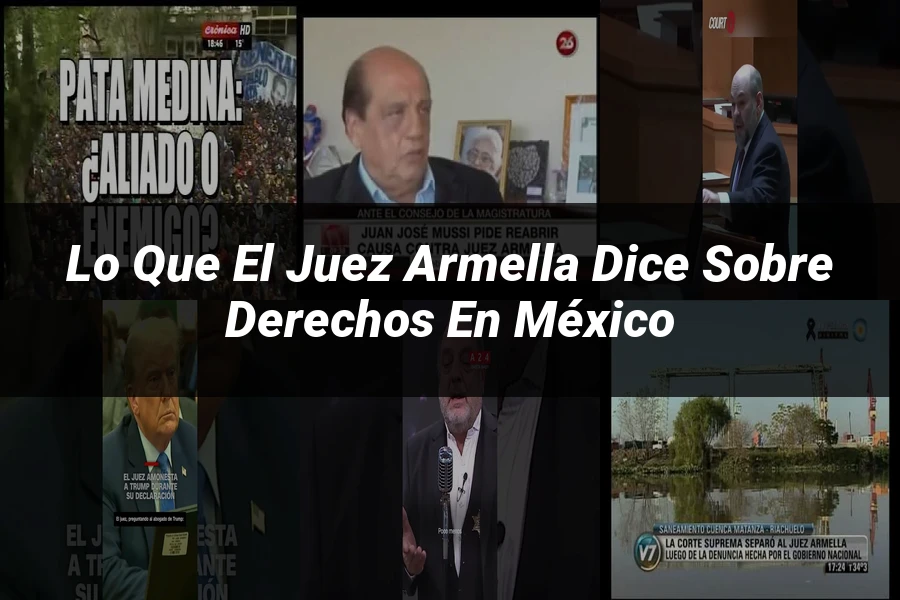 "Lo que el juez Armella dice sobre derechos en México"