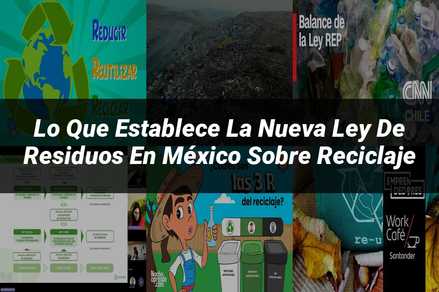 "Lo que establece la nueva Ley de Residuos en México sobre reciclaje"