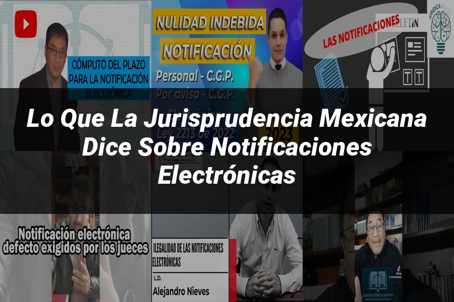 "Lo que la Jurisprudencia Mexicana Dice sobre Notificaciones Electrónicas"