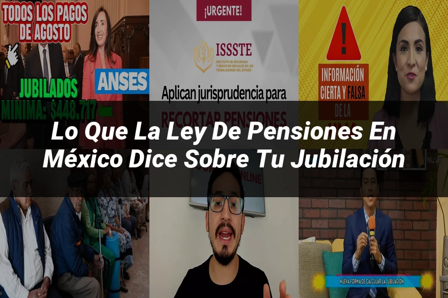"Lo que la Ley de Pensiones en México Dice sobre tu Jubilación"