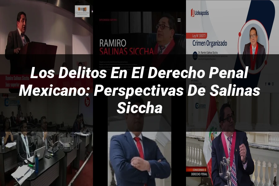 "Los Delitos en el Derecho Penal Mexicano: Perspectivas de Salinas Siccha"