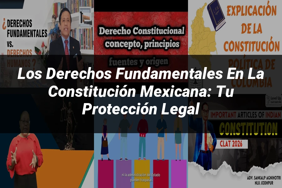 "Los Derechos Fundamentales en la Constitución Mexicana: Tu Protección Legal"
