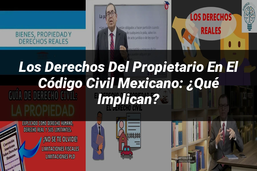 "Los Derechos del Propietario en el Código Civil Mexicano: ¿Qué Implican?"