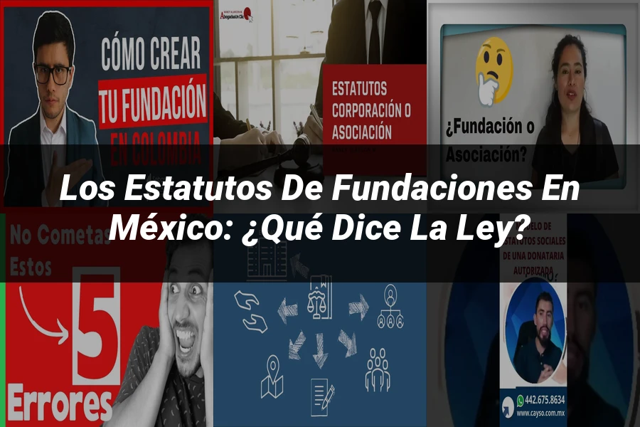 "Los Estatutos de Fundaciones en México: ¿Qué Dice la Ley?"
