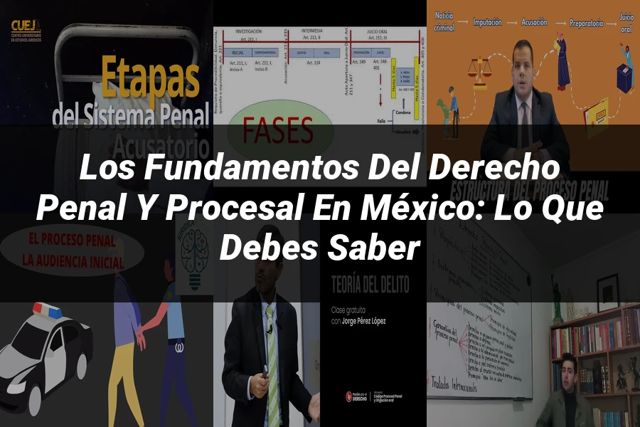 "Los Fundamentos del Derecho Penal y Procesal en México: Lo Que Debes Saber"