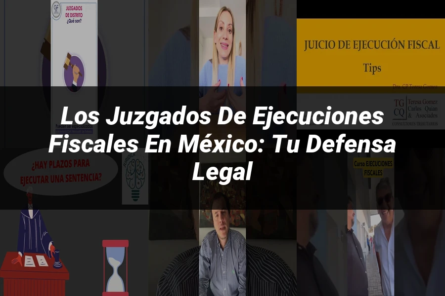 "Los Juzgados de Ejecuciones Fiscales en México: Tu Defensa Legal"