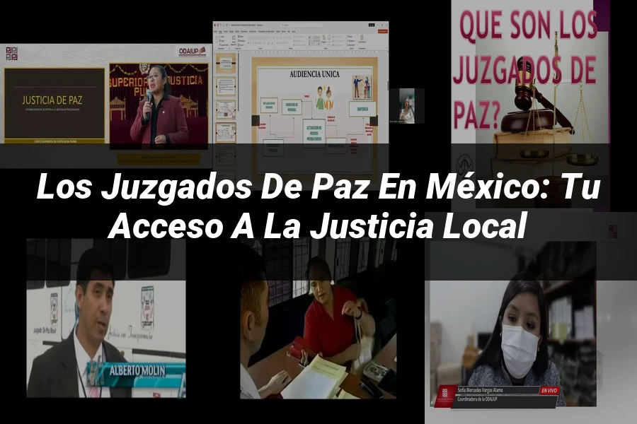 "Los Juzgados de Paz en México: Tu Acceso a la Justicia Local"