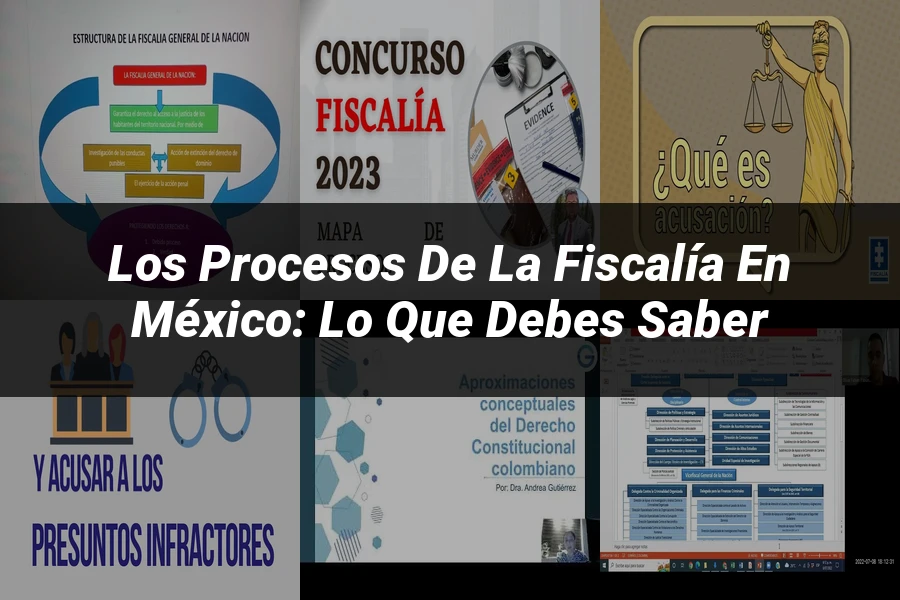 "Los Procesos de la Fiscalía en México: Lo que Debes Saber"