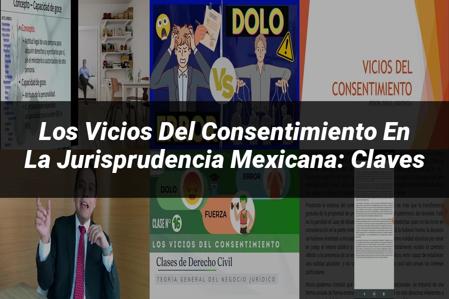 "Los Vicios del Consentimiento en la Jurisprudencia Mexicana: Claves"