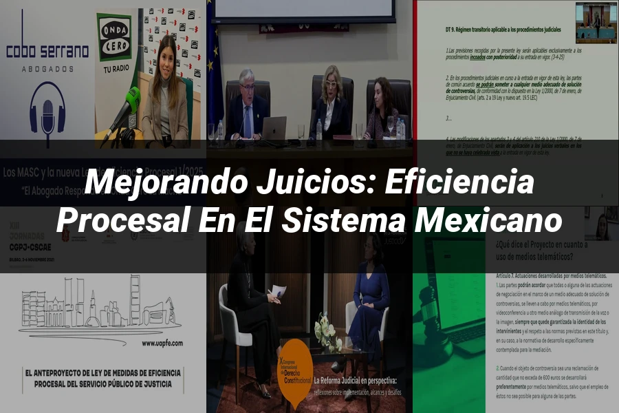 "Mejorando Juicios: Eficiencia Procesal en el Sistema Mexicano"