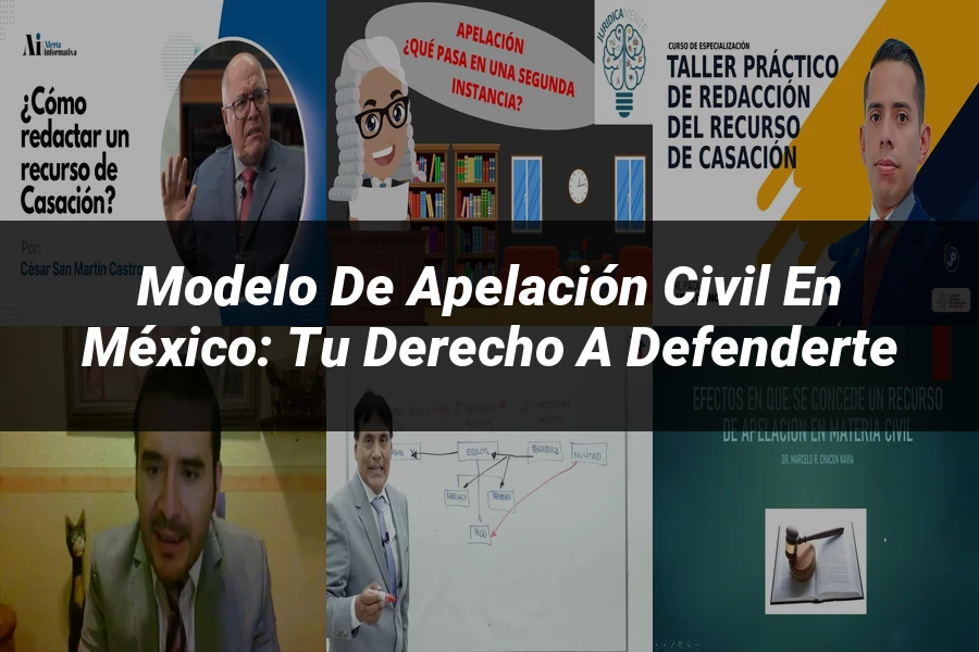 "Modelo de Apelación Civil en México: Tu Derecho a Defenderte"