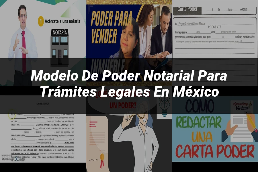 "Modelo de Poder Notarial para Trámites Legales en México"