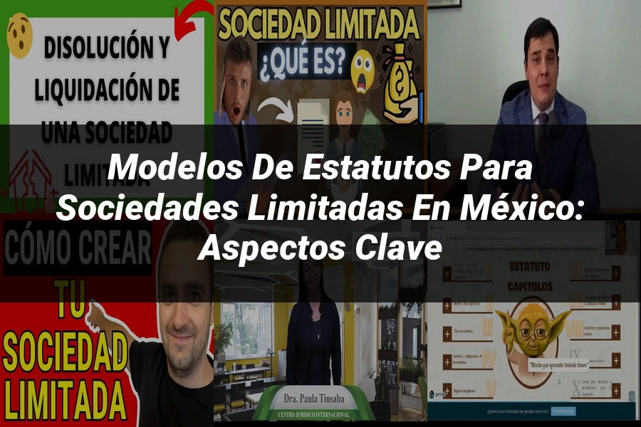 "Modelos de Estatutos para Sociedades Limitadas en México: Aspectos Clave"