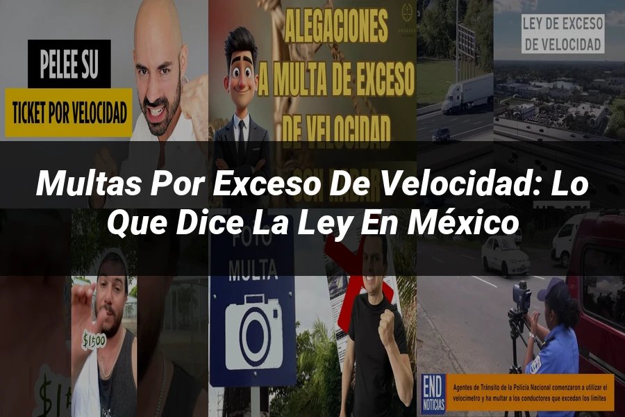 "Multas por exceso de velocidad: lo que dice la ley en México"