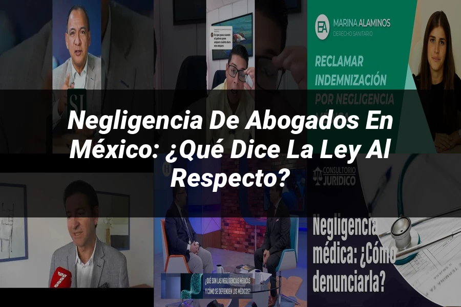 "Negligencia de Abogados en México: ¿Qué Dice la Ley al Respecto?"