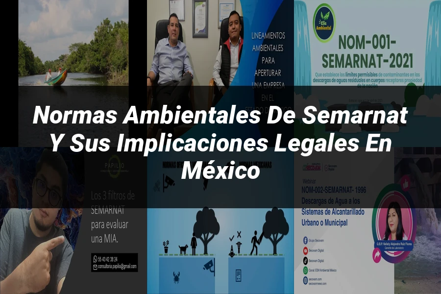 "Normas ambientales de Semarnat y sus implicaciones legales en México"