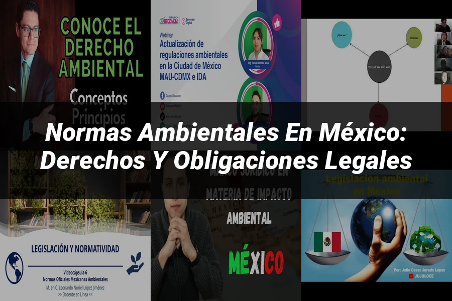 "Normas ambientales en México: derechos y obligaciones legales"