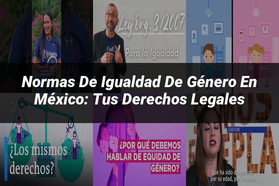 "Normas de igualdad de género en México: tus derechos legales"