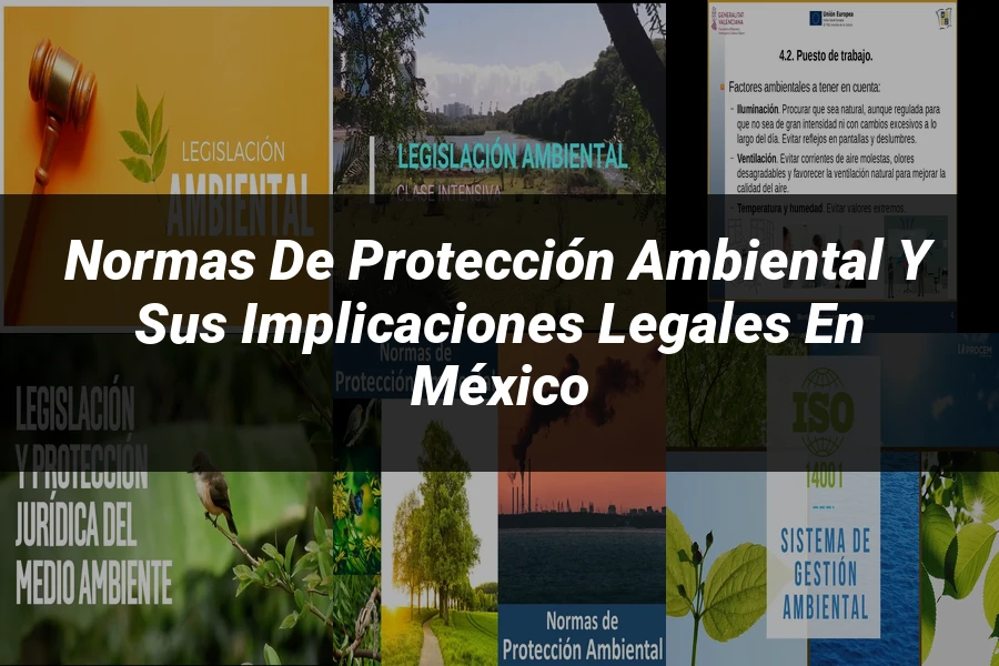 "Normas de protección ambiental y sus implicaciones legales en México"