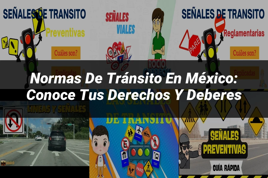 "Normas de tránsito en México: conoce tus derechos y deberes"