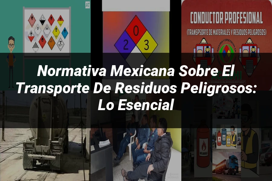 "Normativa Mexicana sobre el Transporte de Residuos Peligrosos: Lo Esencial