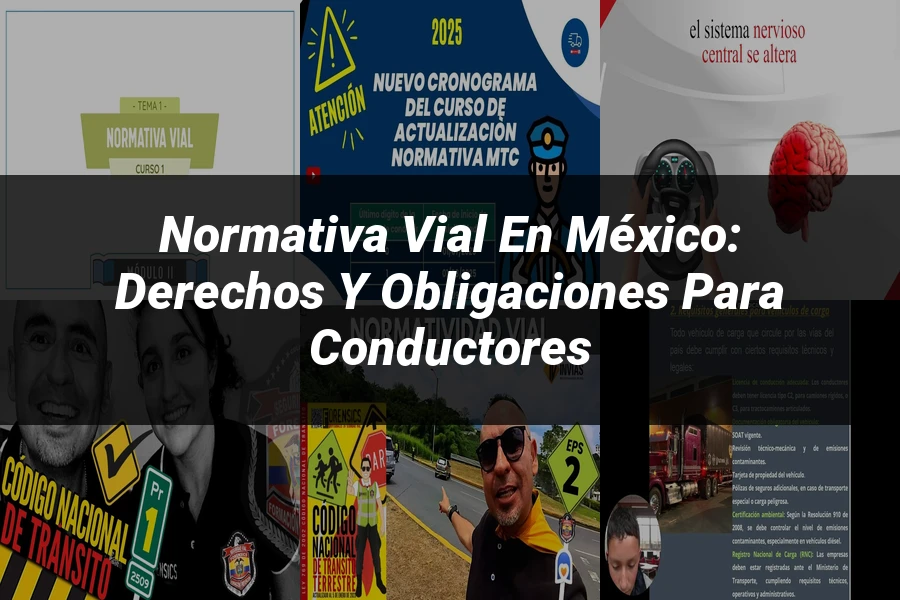 "Normativa Vial en México: Derechos y Obligaciones para Conductores"