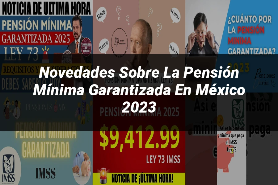"Novedades sobre la pensión mínima garantizada en México 2023"