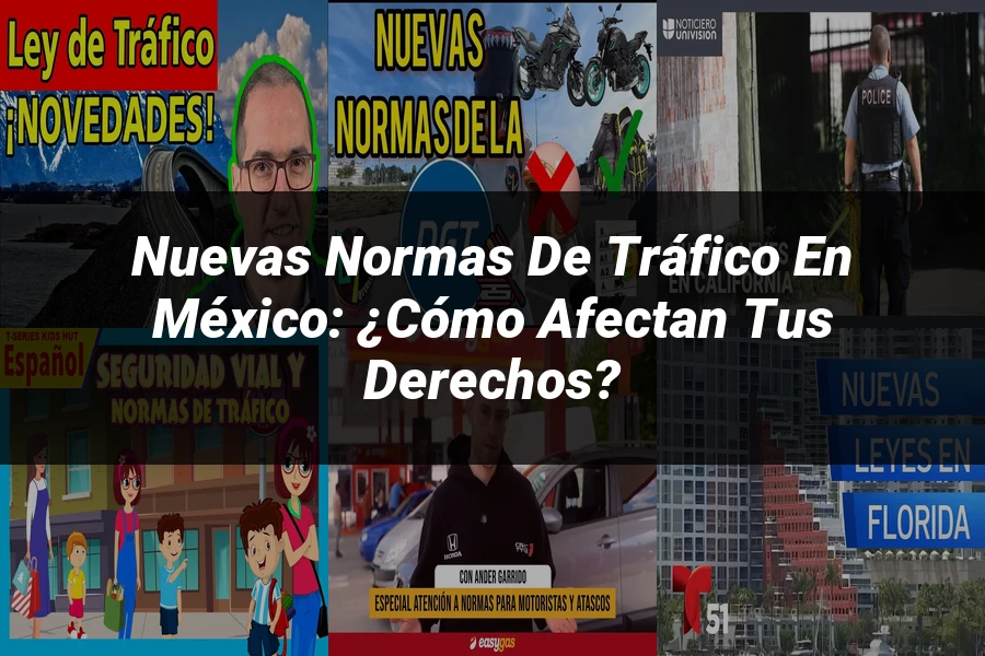 "Nuevas Normas de Tráfico en México: ¿Cómo Afectan Tus Derechos?"