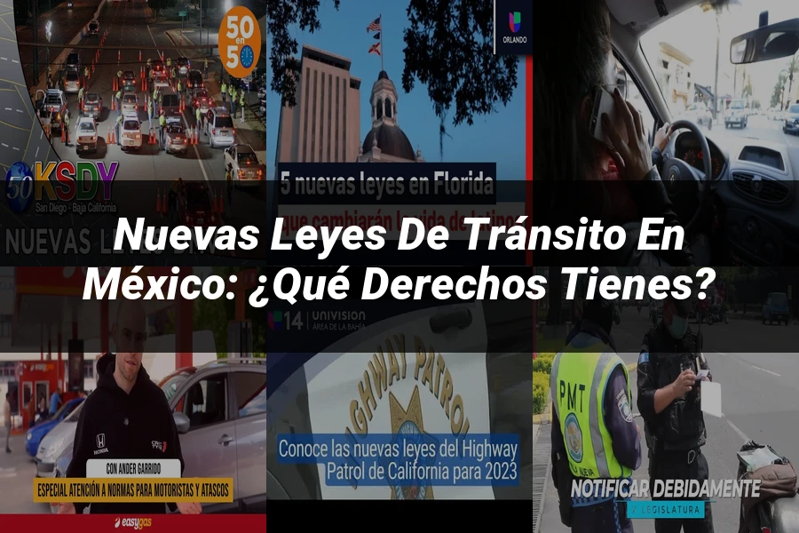 "Nuevas leyes de tránsito en México: ¿Qué derechos tienes?"