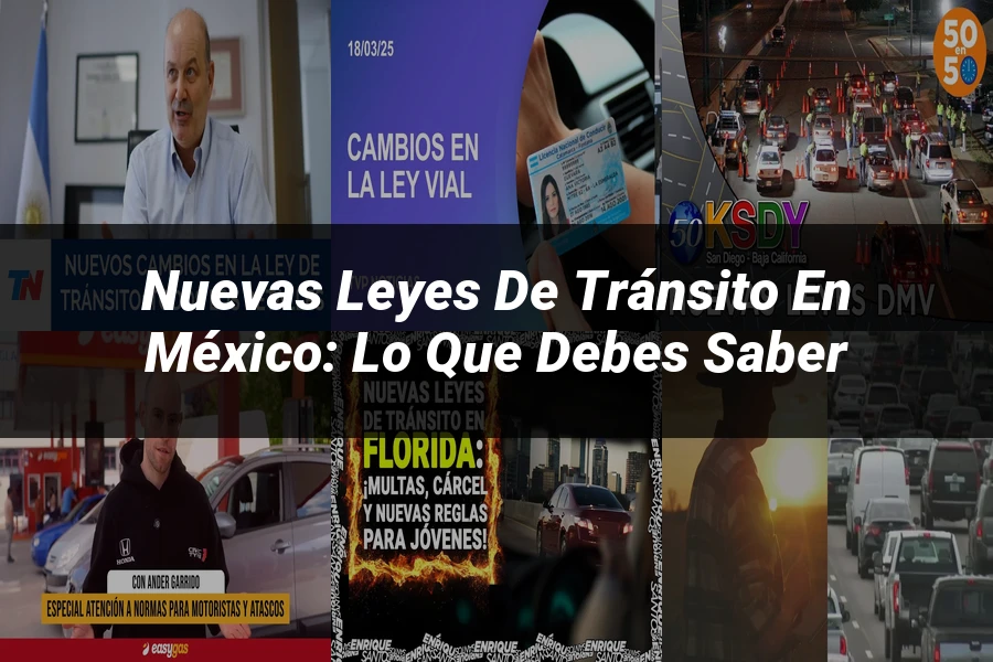 "Nuevas leyes de tránsito en México: lo que debes saber"