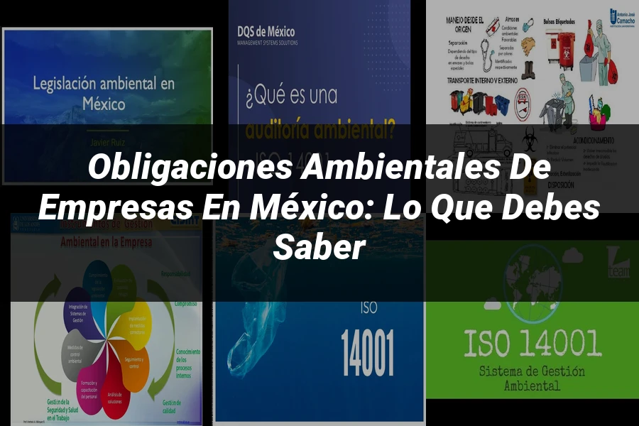 "Obligaciones Ambientales de Empresas en México: Lo Que Debes Saber"