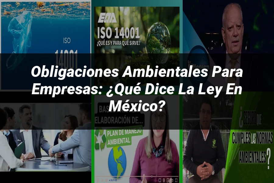 "Obligaciones Ambientales para Empresas: ¿Qué Dice la Ley en México?"