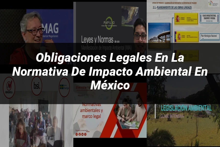 "Obligaciones Legales en la Normativa de Impacto Ambiental en México"