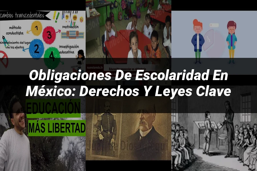 "Obligaciones de Escolaridad en México: Derechos y Leyes Clave"