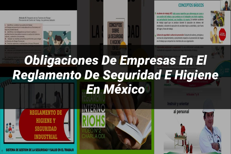 "Obligaciones de empresas en el reglamento de seguridad e higiene en México"