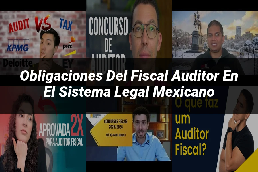 "Obligaciones del Fiscal Auditor en el Sistema Legal Mexicano"