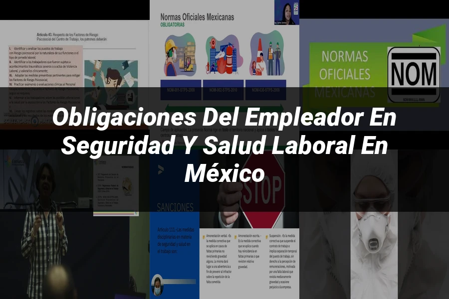 "Obligaciones del empleador en seguridad y salud laboral en México"