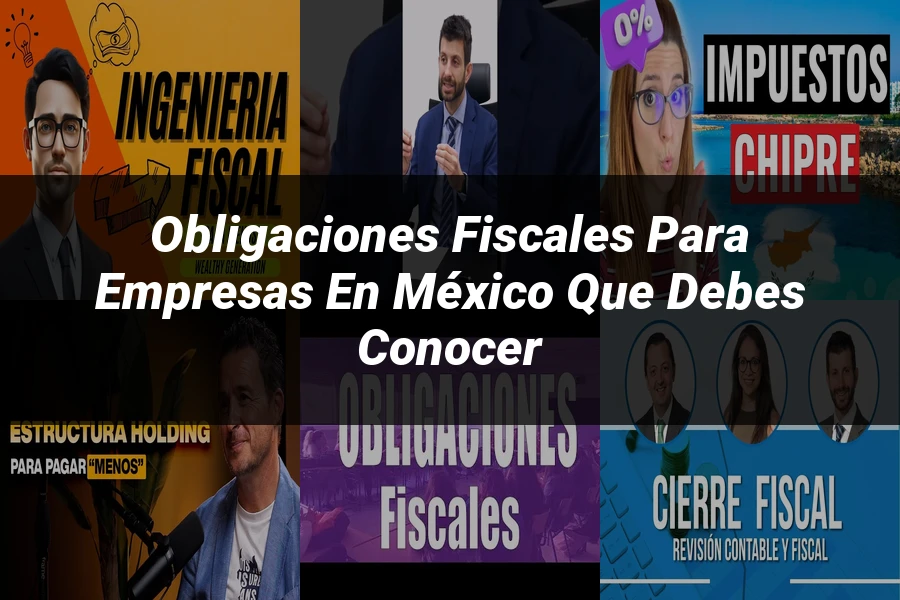 "Obligaciones fiscales para empresas en México que debes conocer"