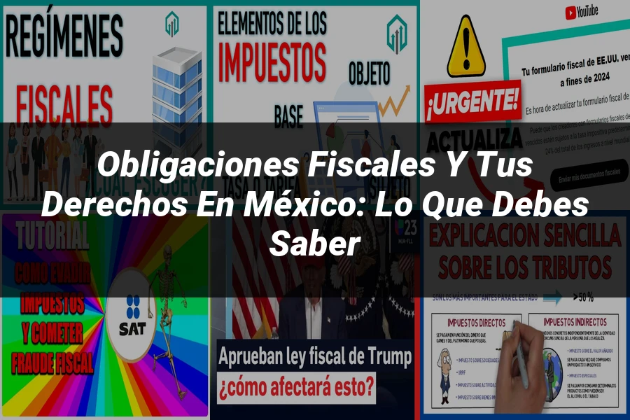 "Obligaciones fiscales y tus derechos en México: lo que debes saber"