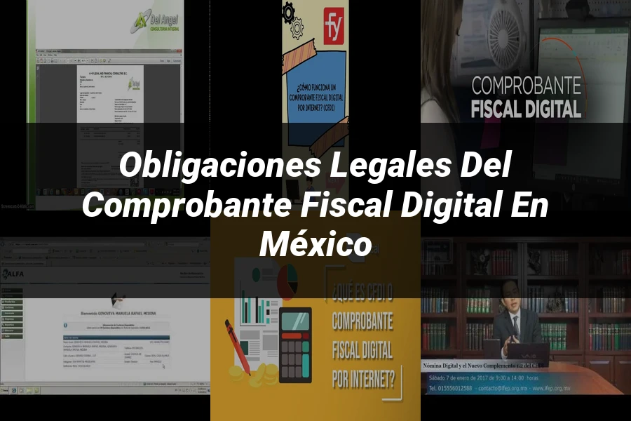 "Obligaciones legales del comprobante fiscal digital en México"