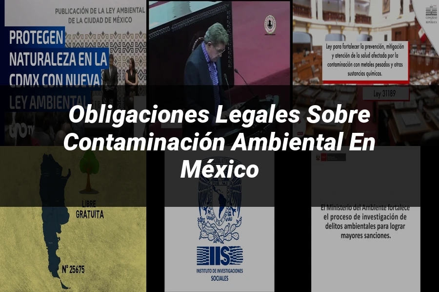 "Obligaciones legales sobre contaminación ambiental en México"
