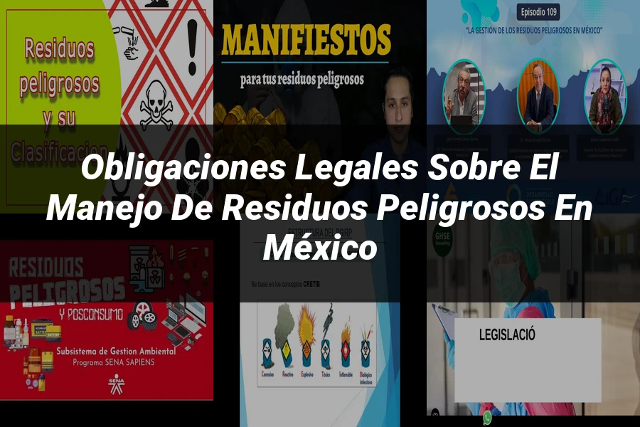 "Obligaciones legales sobre el manejo de residuos peligrosos en México"