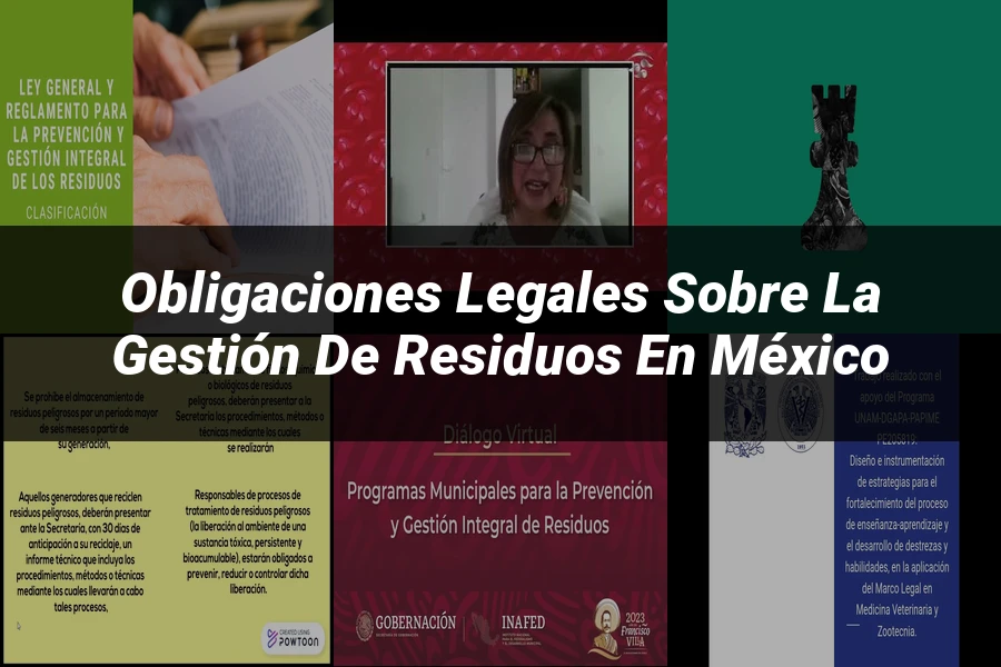 "Obligaciones legales sobre la gestión de residuos en México"