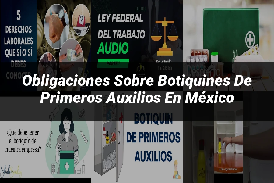 "Obligaciones sobre botiquines de primeros auxilios en México"