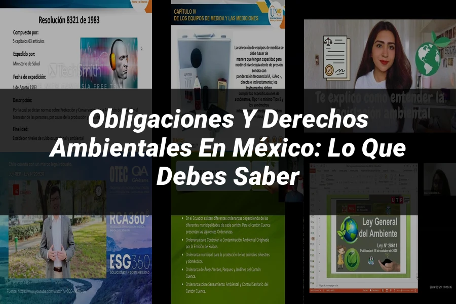 "Obligaciones y Derechos Ambientales en México: Lo que Debes Saber"